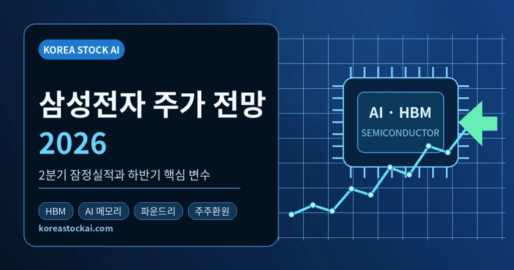 삼성전자 주가 전망 2026과 AI·HBM 반도체 핵심 변수